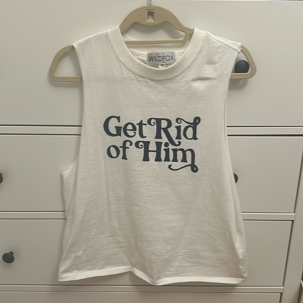 Wildfox Get Rid of Him tank size medium